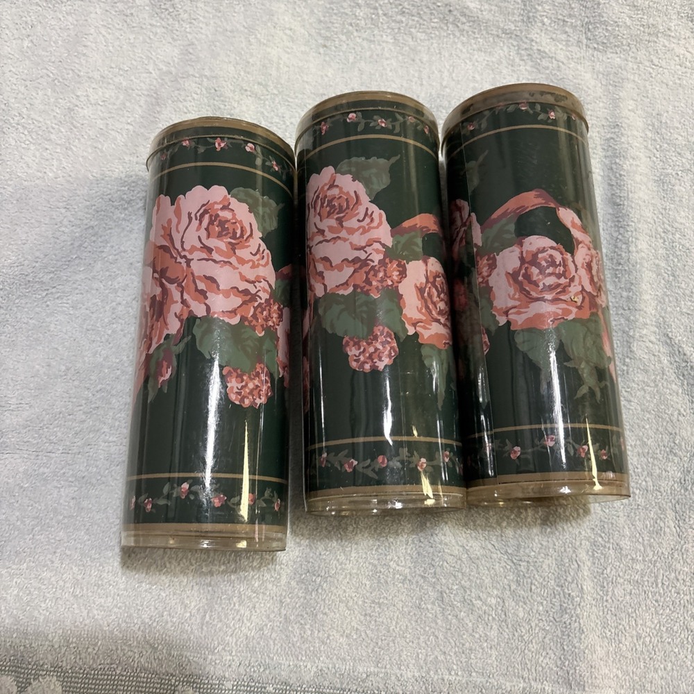 Enhance Designer Pre-Pasted Wallpaper Border 3 Yd Spool Green/Mauve/Wine Floral